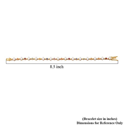 Yellow Gold Over Sterling Silver / 6.5 Inches - Product card gallery slide 4 (9450091446527)