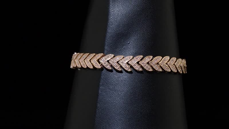 Epic Deal Natural Pink Diamond Bracelet in 18K Vermeil RG Over Sterling Silver (6.50 In) 1.50 ctw