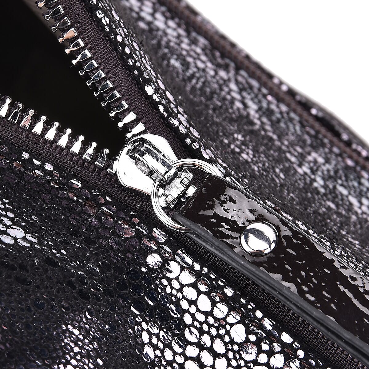 Khaki Dark Purple Faux Leather Crossbody Bag with Shoulder Strap image number 6