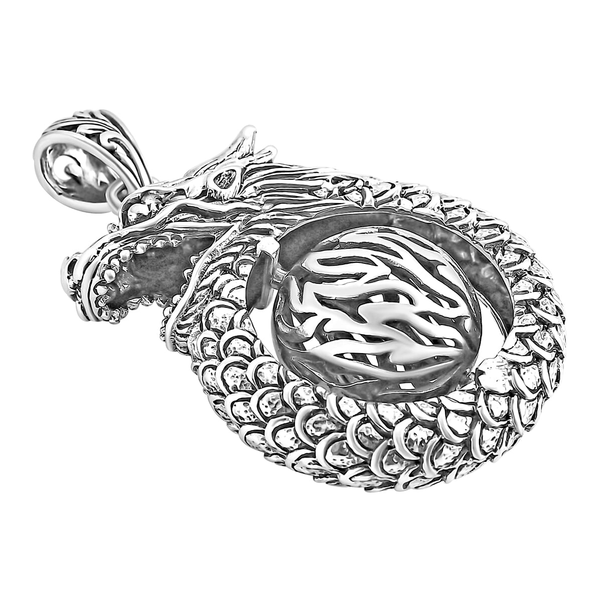 Bali Legacy Sterling Dragon Pendant 15.37 Grams image number 2