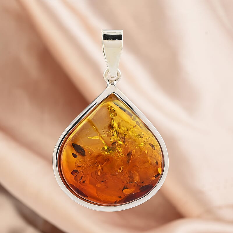 Baltic Amber Fancy Shape Pendant