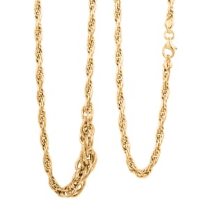 Italian 5.7mm Graduated Torchon Necklace in 10K Yellow Gold 4.5 Grams 18 Inches