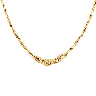 Italian 5.7mm Graduated Torchon Necklace in 10K Yellow Gold 4.5 Grams 18 Inches