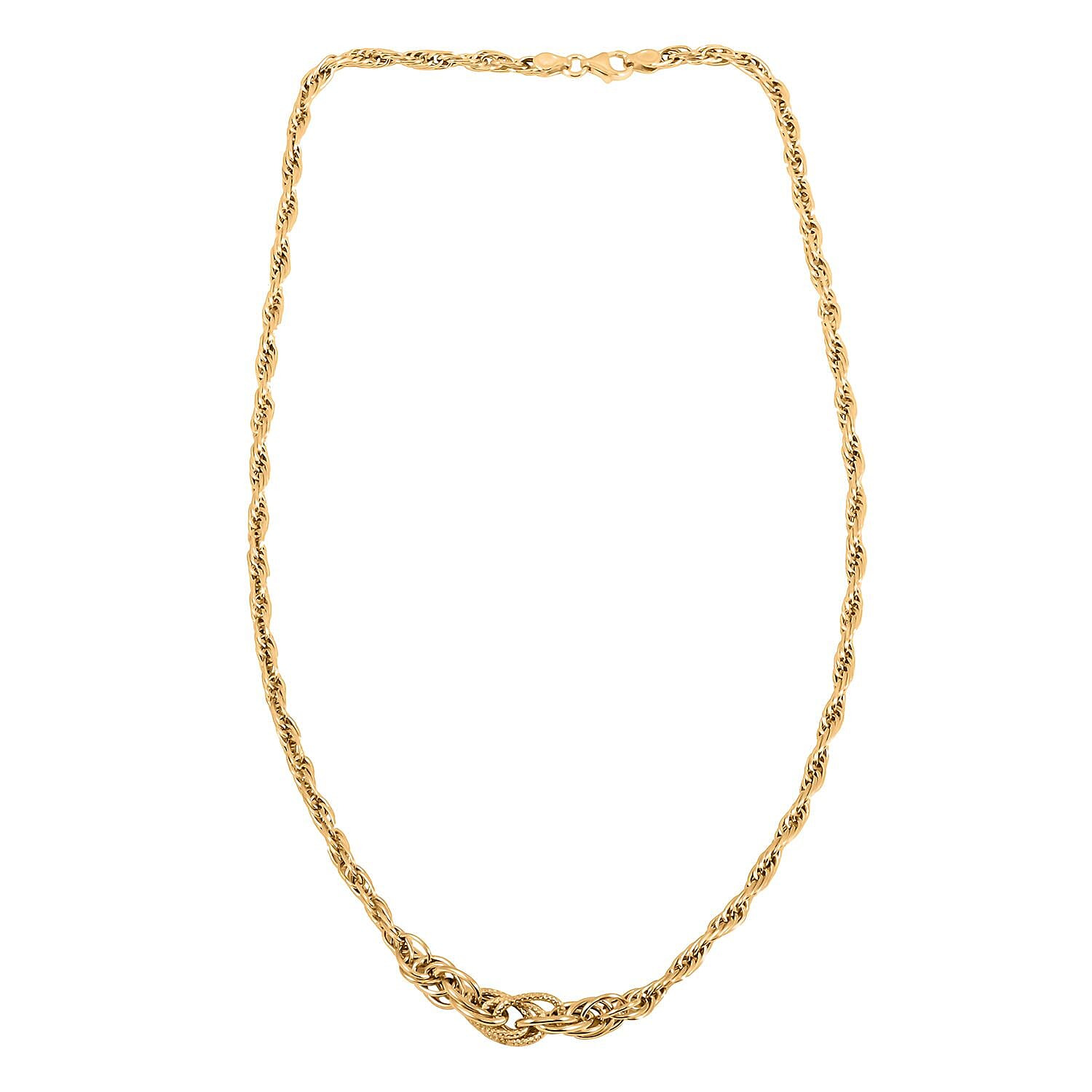 Italian 5.7mm Graduated Torchon Necklace in 10K Yellow Gold 4.5 Grams 18 Inches
