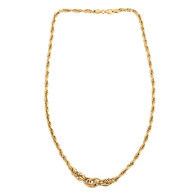 Italian 5.7mm Graduated Torchon Necklace in 10K Yellow Gold 4.5 Grams 18 Inches