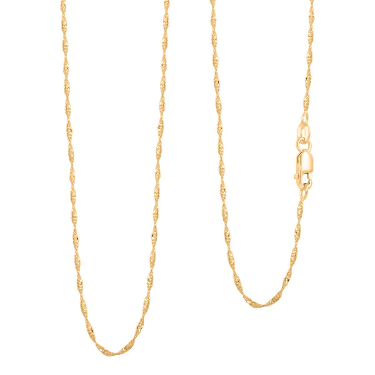 Italian 1mm Perfectina Necklace in 10K Yellow Gold 18 Inches 1.15 Grams image number 0