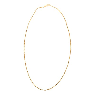 Italian 1mm Perfectina Necklace in 10K Yellow Gold 18 Inches 1.15 Grams