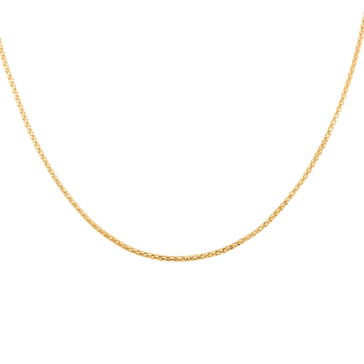 Italian 1.3mm Popcorn Necklace in 14K Yellow Gold 2.2 Grams 18 Inches image number 2