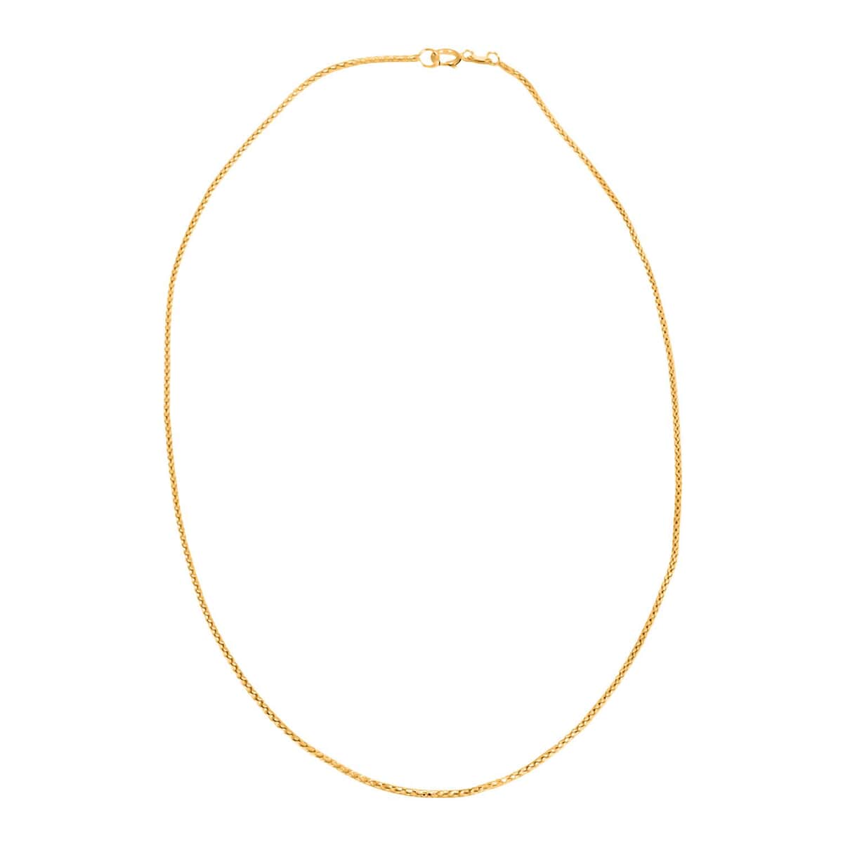 Italian 1.3mm Popcorn Necklace in 14K Yellow Gold 2.2 Grams 18 Inches image number 4