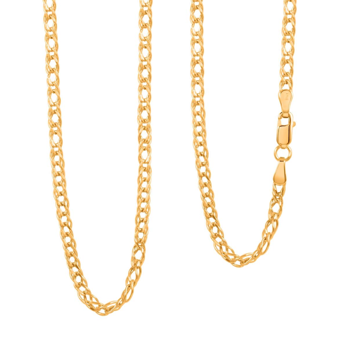 Italian 3mm Marquise Necklace in 10K Yellow Gold 2.85 Grams 20 Inches image number 0