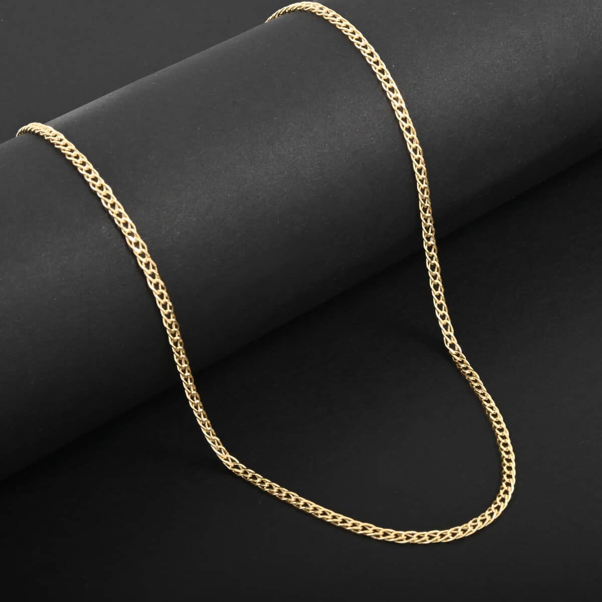 Italian 3mm Marquise Necklace in 10K Yellow Gold 2.85 Grams 20 Inches image number 1