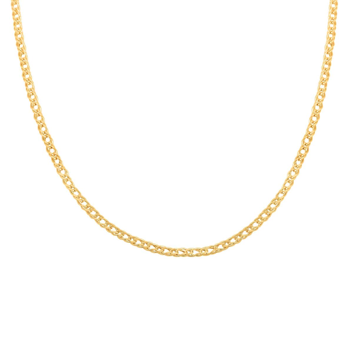 Italian 3mm Marquise Necklace in 10K Yellow Gold 2.85 Grams 20 Inches image number 2