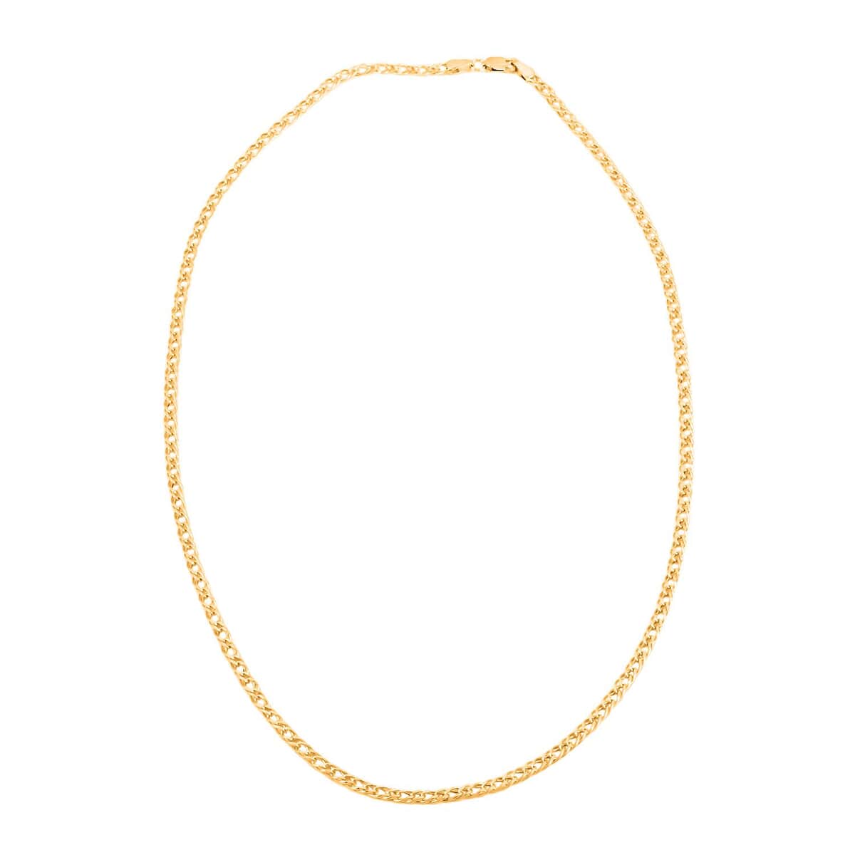 Italian 3mm Marquise Necklace in 10K Yellow Gold 2.85 Grams 20 Inches image number 4