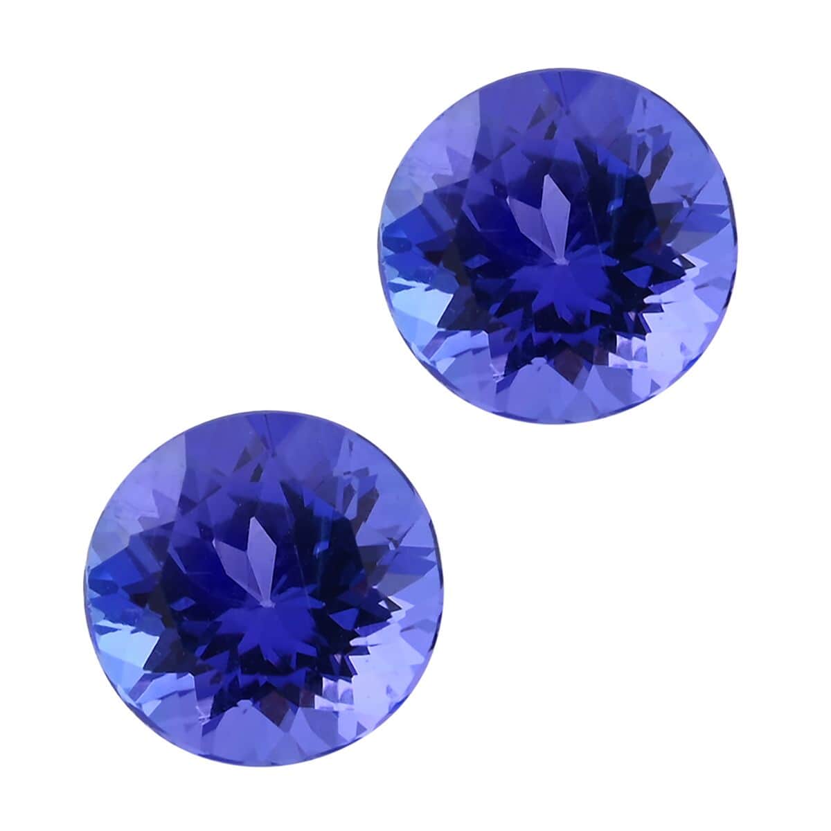 AAAA Tanzanite Set of 2 (Rnd 5 mm) 1.00 ctw image number 0