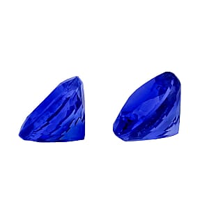 AAAA Tanzanite Set of 2 (Rnd 5 mm) 1.00 ctw