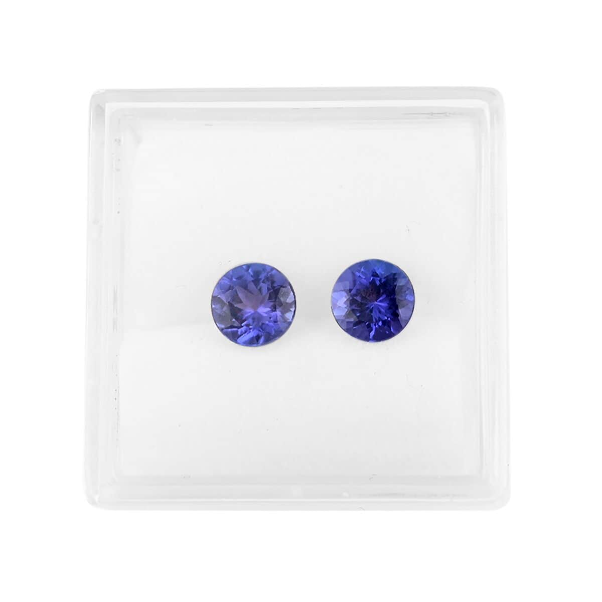 AAAA Tanzanite Set of 2 (Rnd 5 mm) 1.00 ctw image number 3