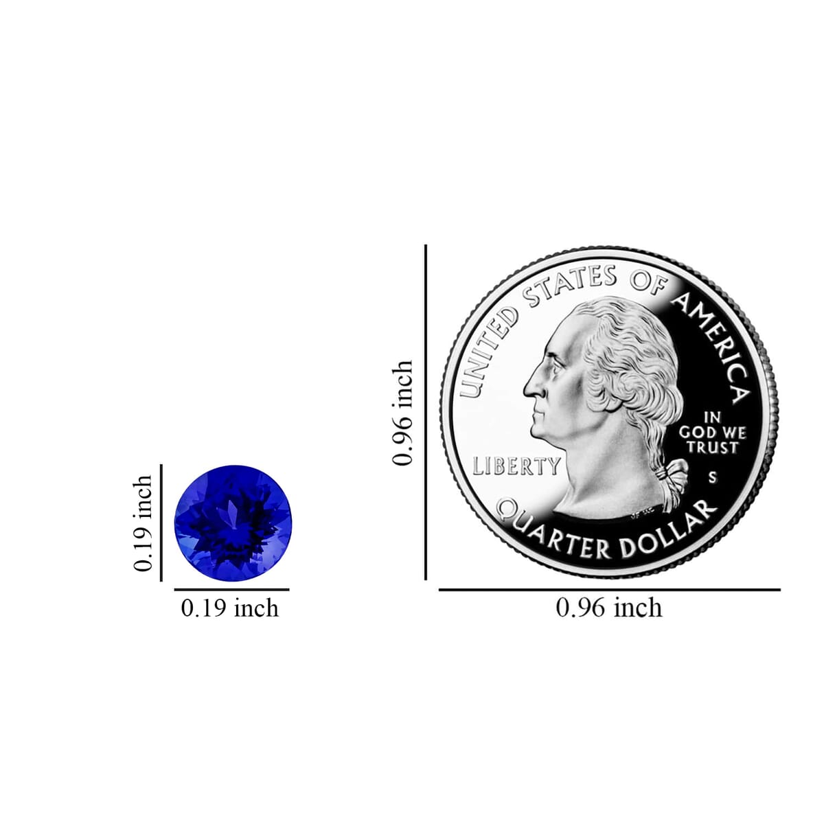AAAA Tanzanite Set of 2 (Rnd 5 mm) 1.00 ctw image number 5