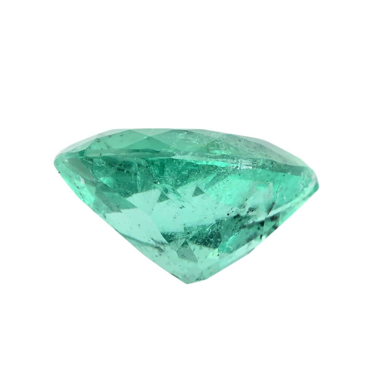 Collectors Choice Certified & Appraised AAAA Boyaca Colombian Emerald (Pear Free Size) 6.00 ctw image number 2