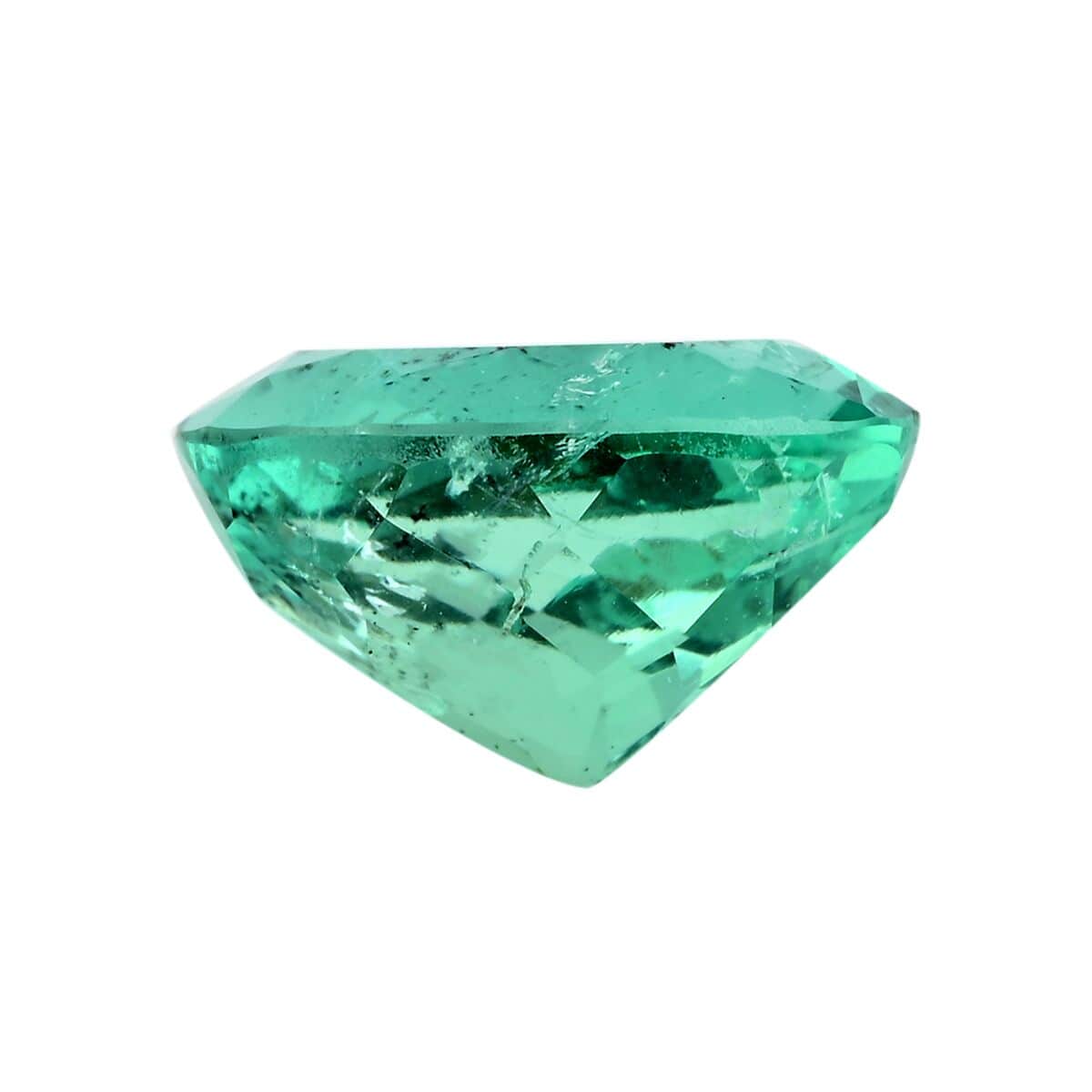 Collectors Choice Certified & Appraised AAAA Boyaca Colombian Emerald (Oval Free Size) 6.00 ctw image number 2