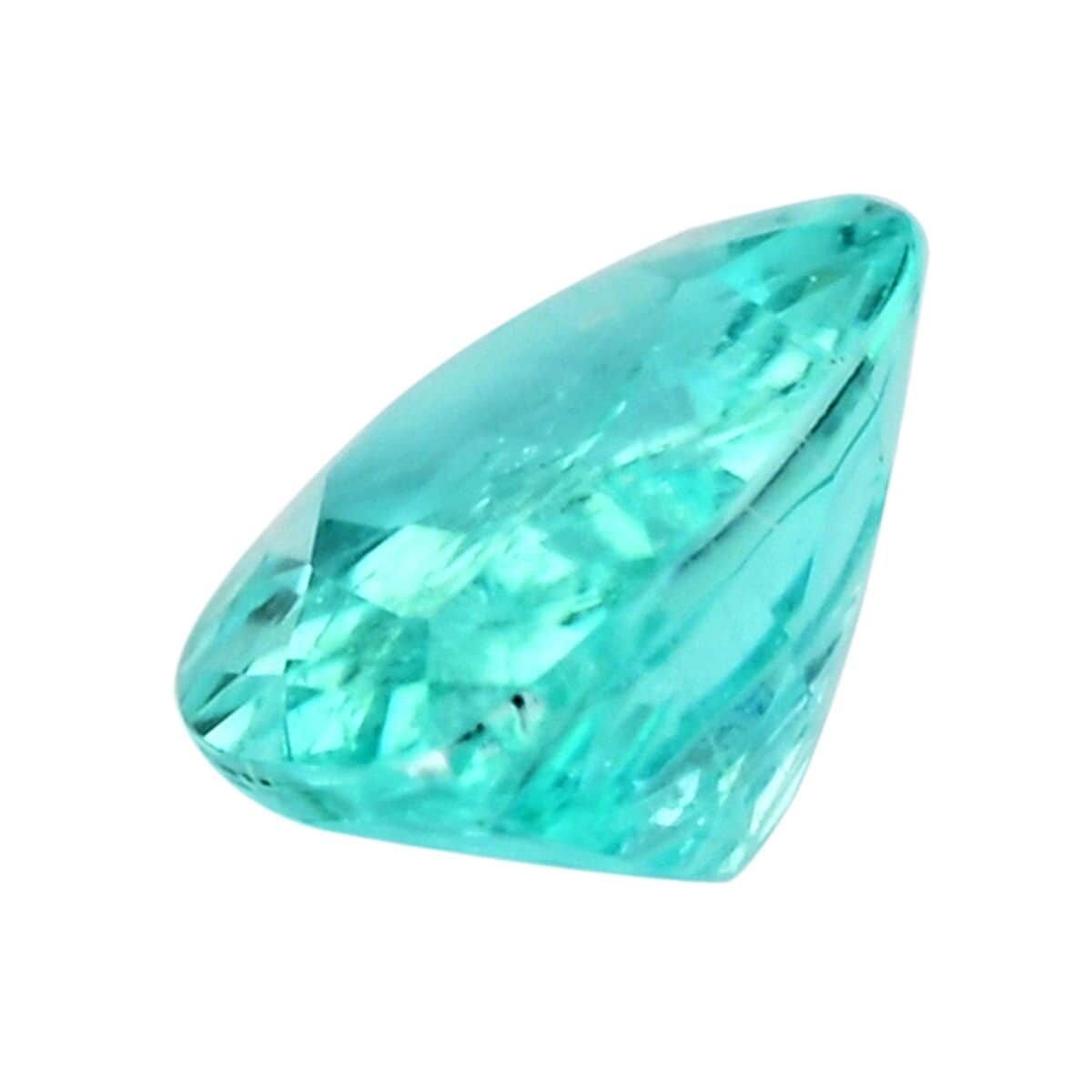 Certified & Appraised AAAA Paraiba Tourmaline (Pear Free Size) 0.40 ctw image number 1