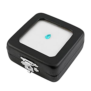 Gem Hunter Collection Certified and Appraised AAAA Paraiba Tourmaline (Pear Free Size) 0.40 ctw