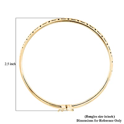 Italian 6mm Greek Key Bangle Bracelet in 10K Yellow Gold (7.25 In) 3.70 Grams