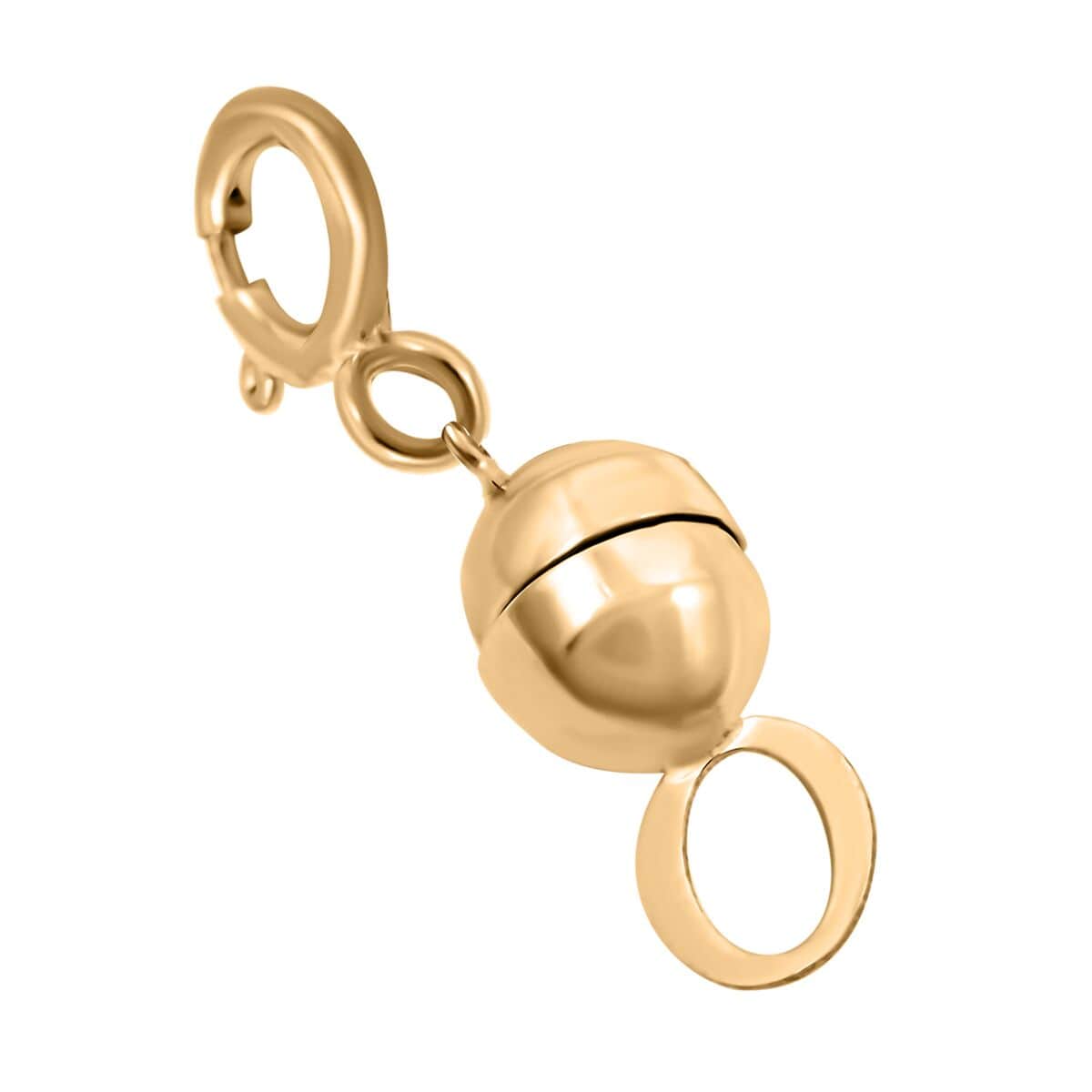 Magnetic Lock with Ring Lock Clasp in 10K Yellow Gold 0.60 Grams image number 2