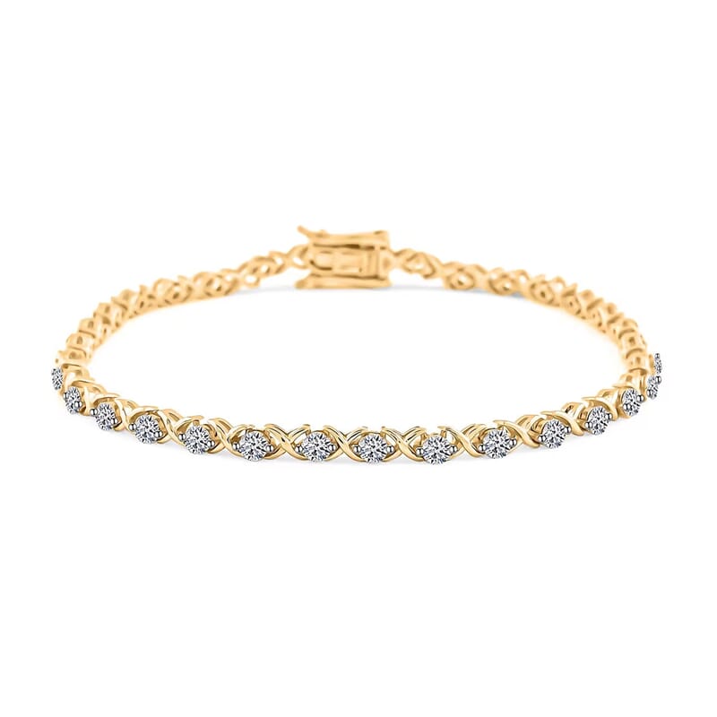 Luxuriant Lab Grown Diamond G SI 2.50 ctw Bracelet in Sterling Silver (7.00 In)