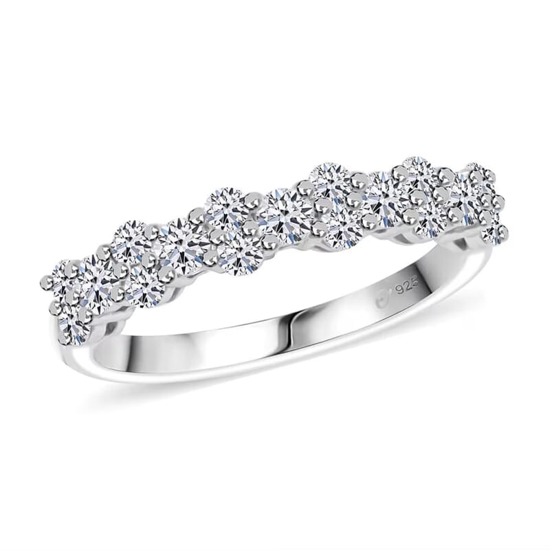 Luxuriant Lab Grown Diamond G SI 0.75 ctw Ring in Sterling Silver (Size 7.0)