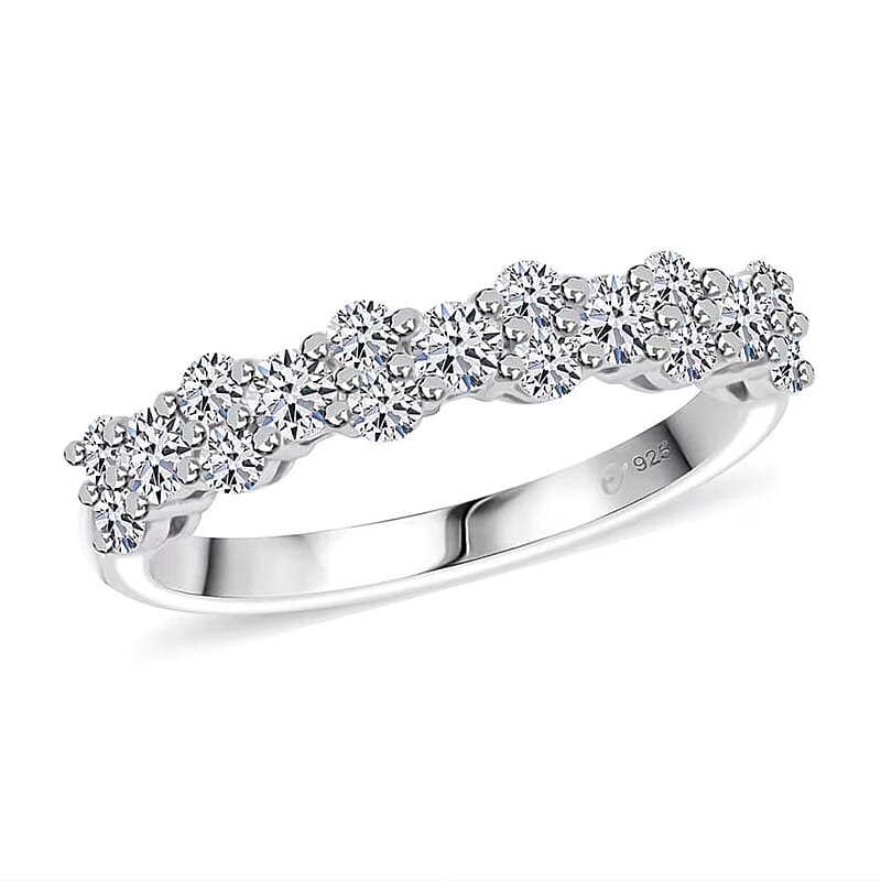 Luxuriant Lab Grown Diamond G SI 0.75 ctw Ring in Sterling Silver (Size 7.0)