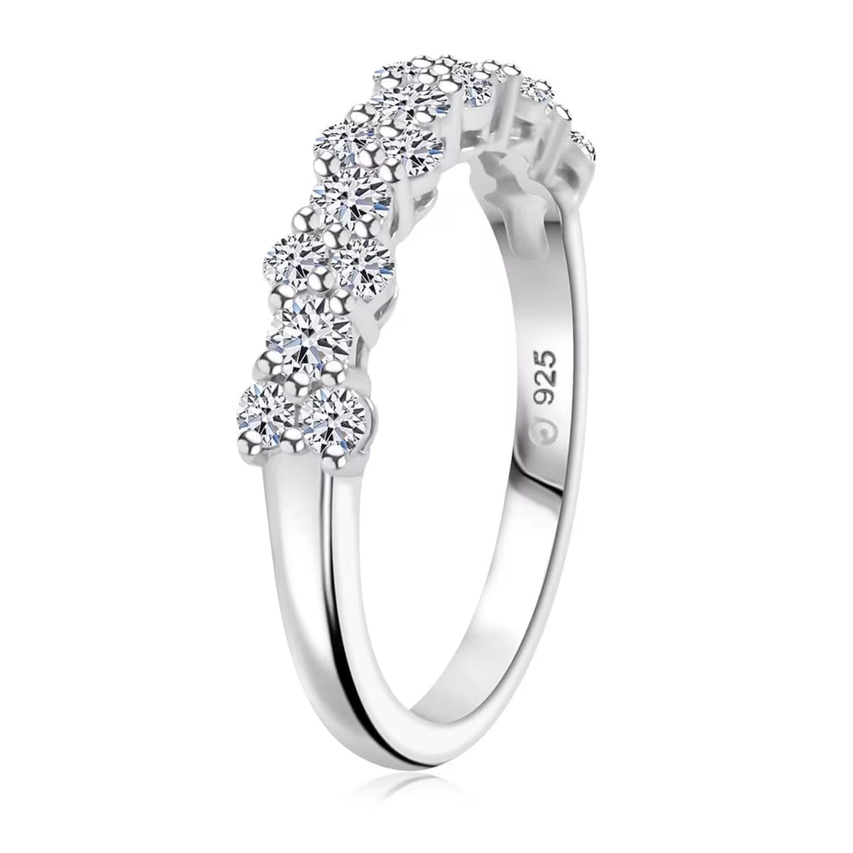 Luxuriant Lab Grown Diamond G SI 0.75 ctw Ring in Sterling Silver (Size 7.0) image number 8