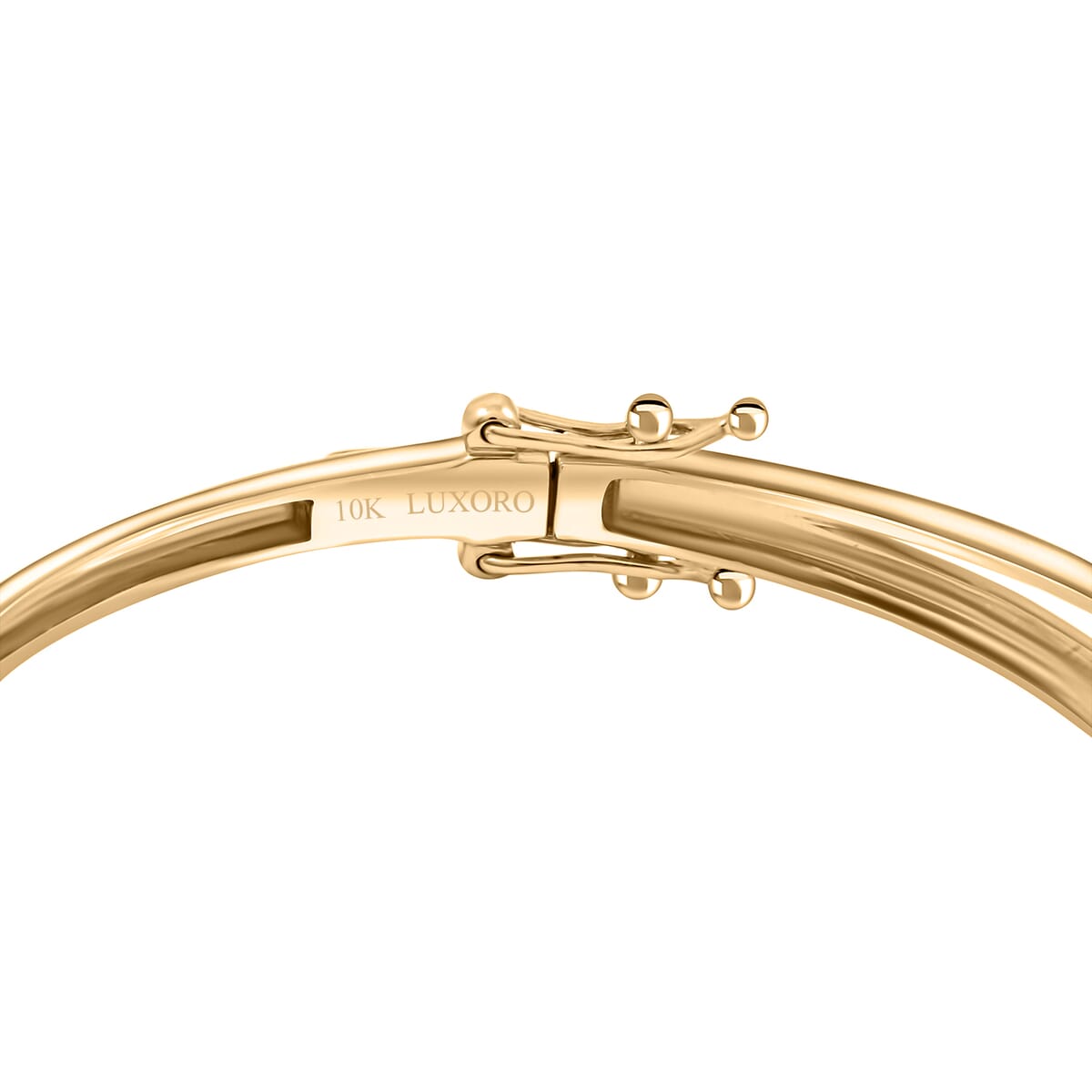 Certified & Appraised Luxoro AAA Turkizite and G-H I2 Diamond 3.10 ctw Bangle Bracelet in 10K Yellow Gold (8.00 In) 11 Grams image number 4