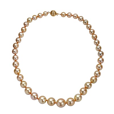 Certified & Appraised Iliana AAAA South Sea Golden Pearl 8-13mm 300.00 ctw Necklace in 18K Yellow Gold 18 Inches