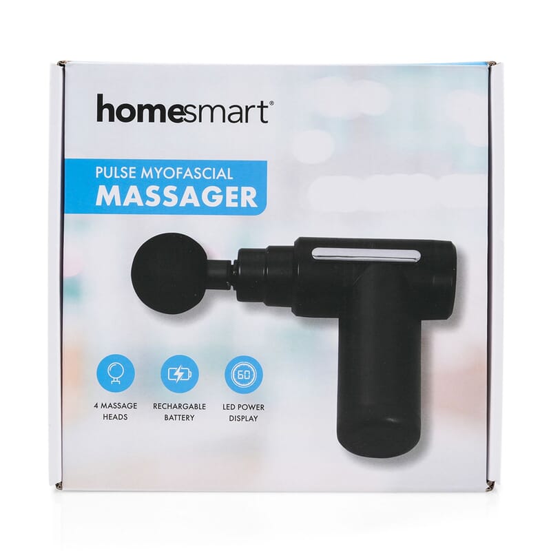 Homesmart Pulse Myofascial Massage Gun with 4 Massage Heads