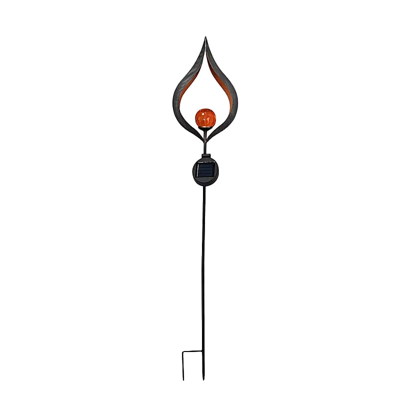 Flame Shaped Solar Garden Fire Effect Stake LED Light