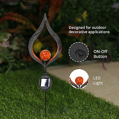 Flame Shaped Solar Garden Fire Effect Stake LED Light