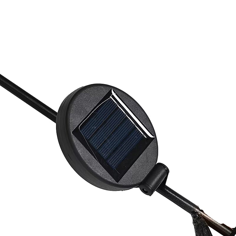 Crescent Moon Shaped Solar Garden Fire Effect Stake LED
