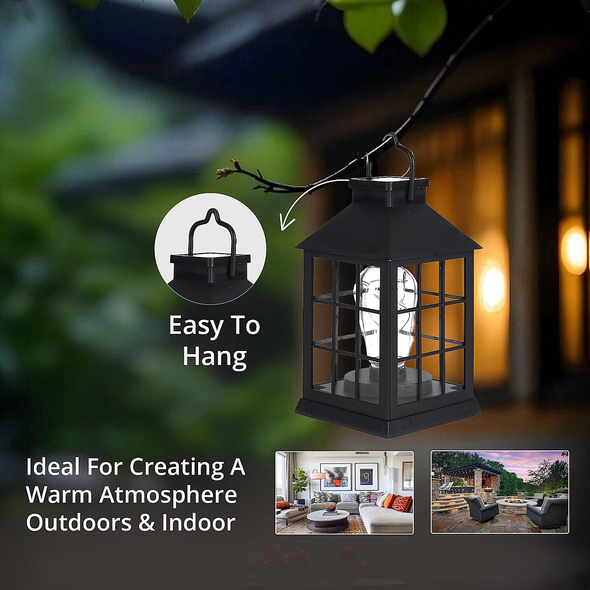 Copper LED String Lights Solar Lantern image number 2