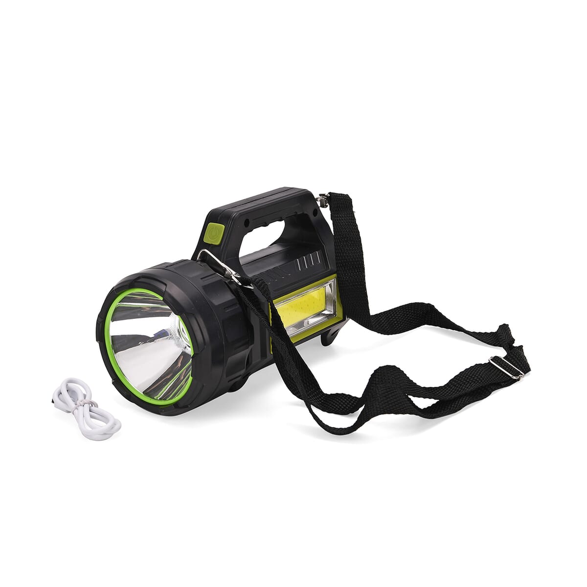 Solar Multi-Functional Outdoor Flashlight (2400mAh) with 7 Light Modes (Powered by Solar Charging and USB Cable) image number 0