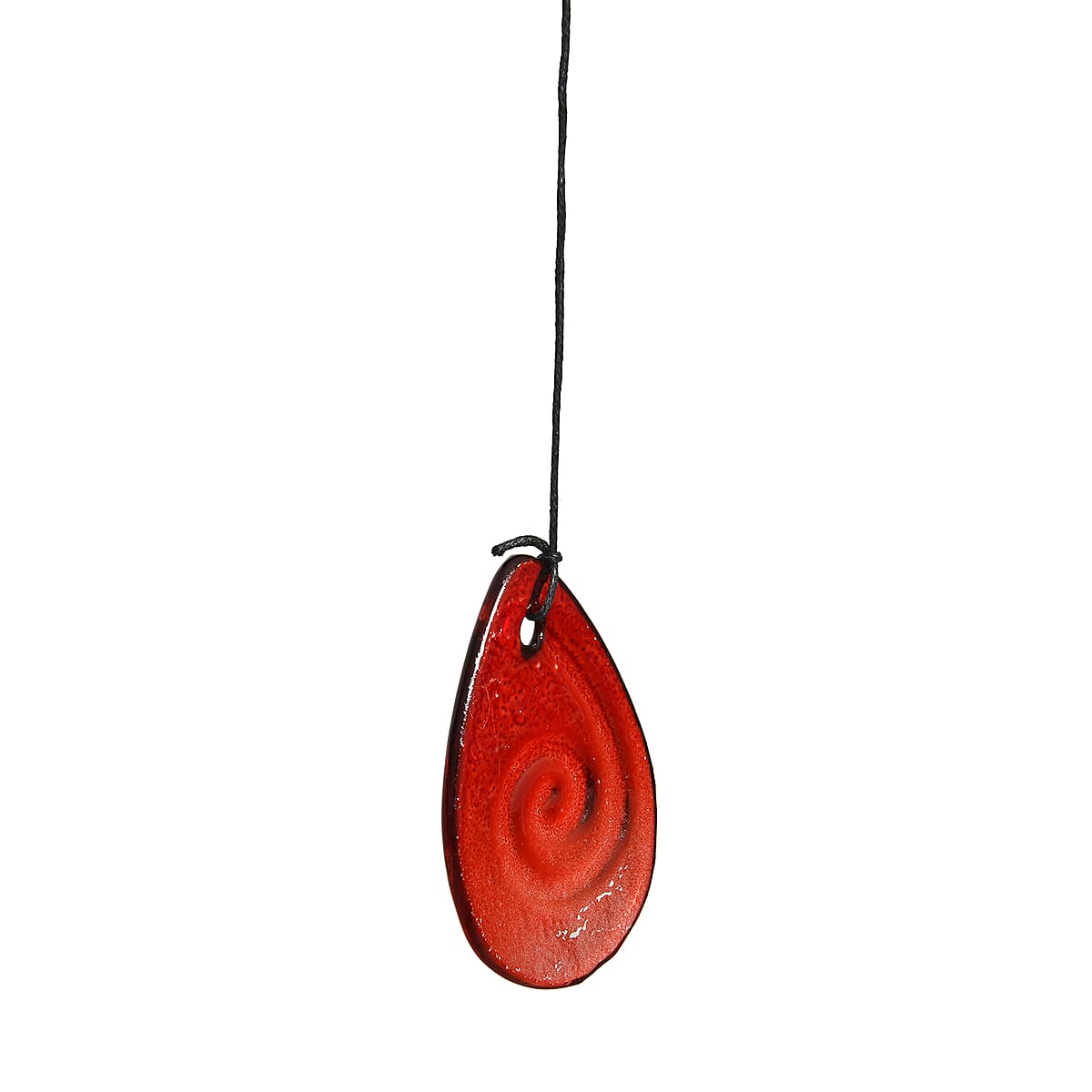 Red with Multi Color Iron and Glass Wind Chime - Bird image number 4