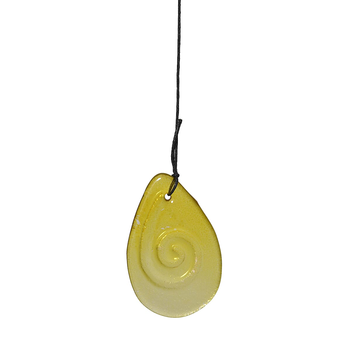 Yellow with Multi Color Iron and Glass Wind Chime - Owl image number 4