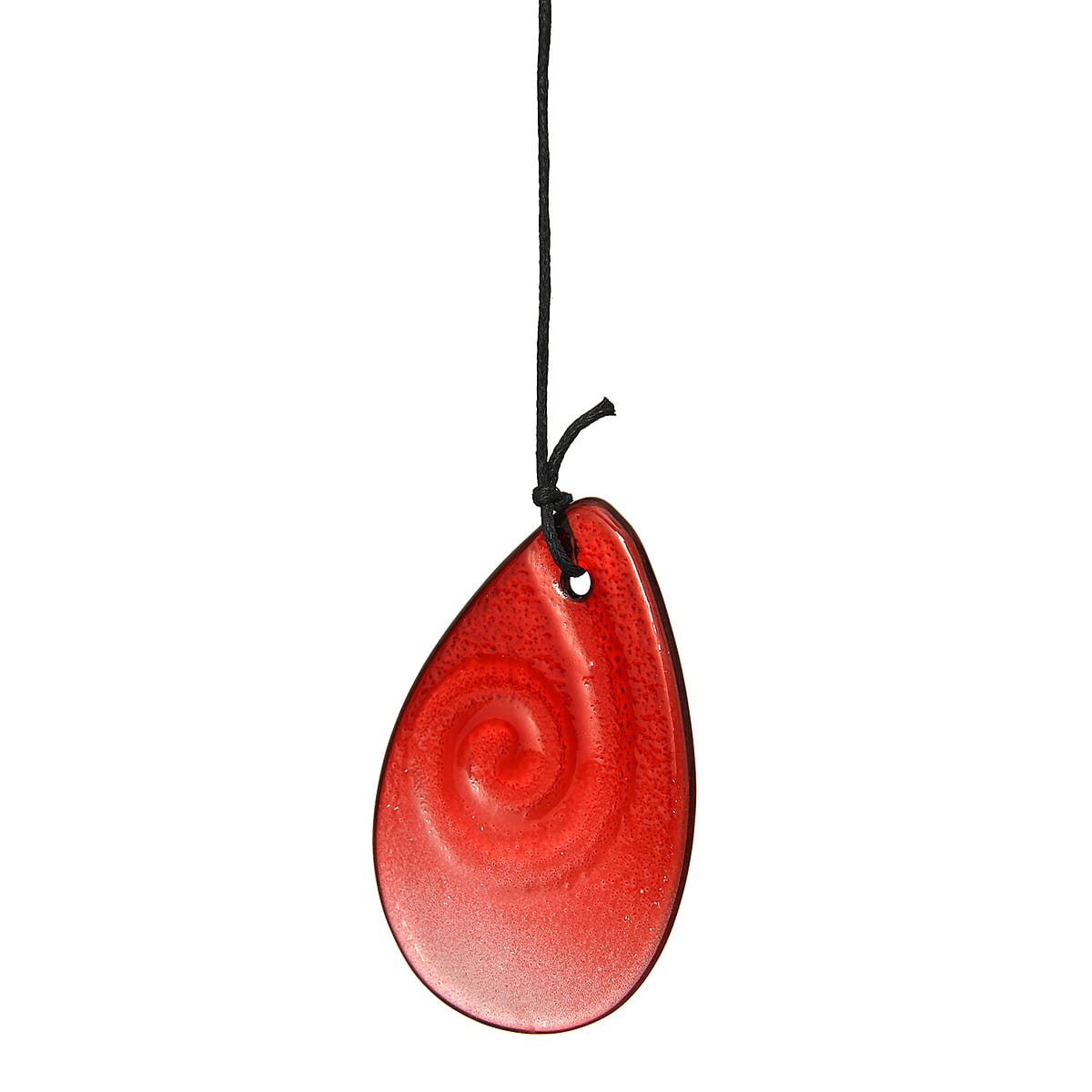 Red with Multi Color Iron and Glass Wind Chime - Angel image number 4