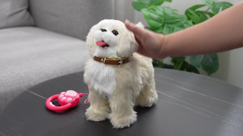 Artificial Electric Toy Dog Can Walk, Sing and Stick Out its Tongue (3xAA Not Included)