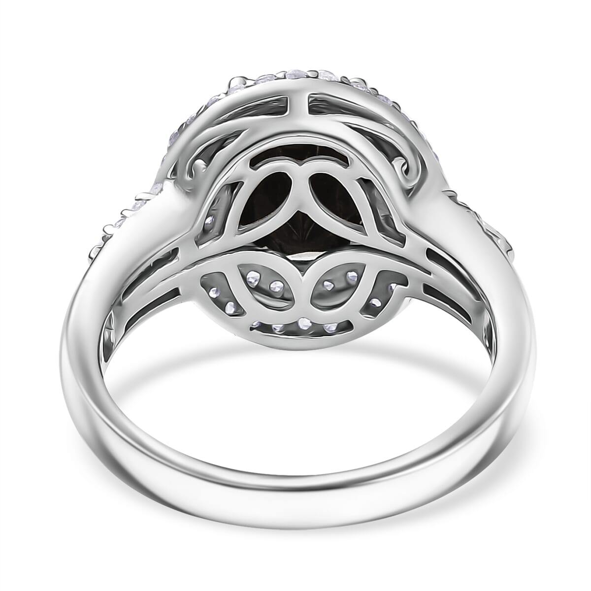 EverTrue Elite Shungite and White Zircon 2.40 ctw Ring in Platinum Bond (Size 6.0) image number 4
