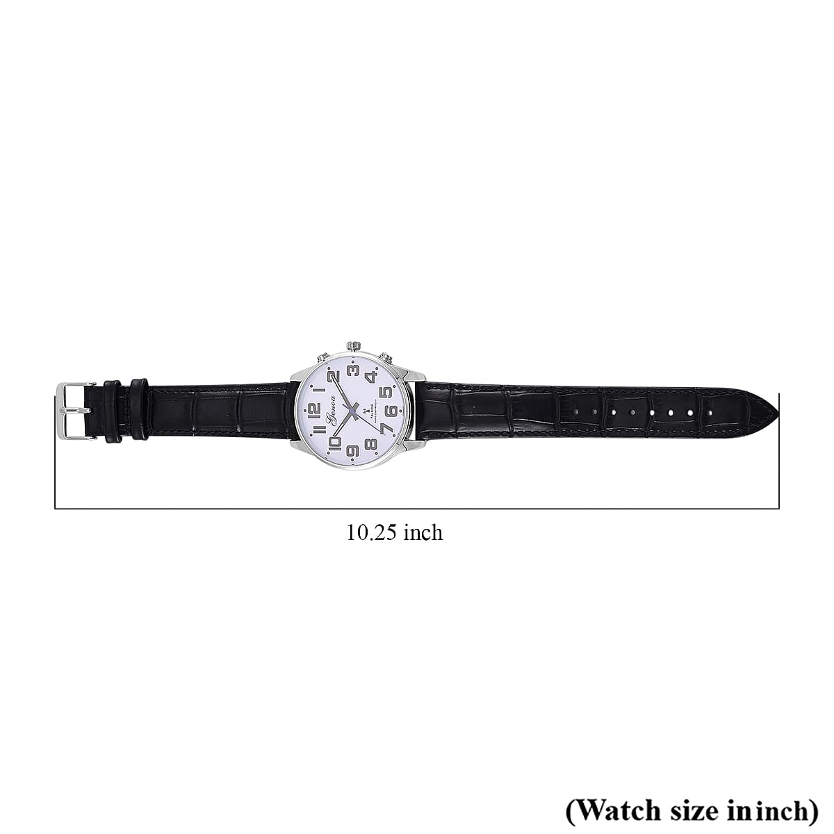 Genoa Quartz Movement Multifunctional Key Watch with Black Leather Strap image number 7