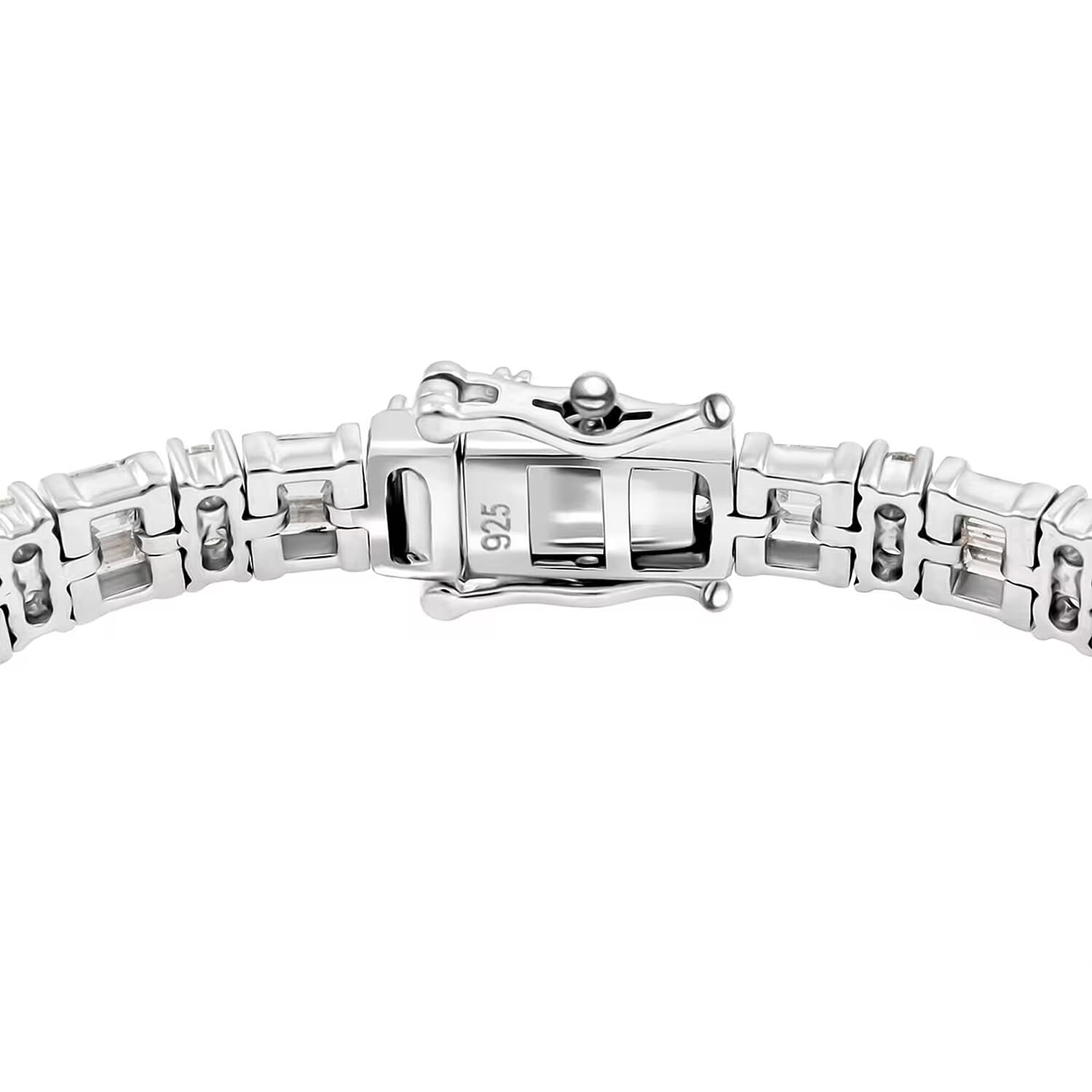 Luxuriant Lab Grown Diamond G SI 5.00 ctw Bracelet in Rhodium Over Sterling Silver (7.25 In)