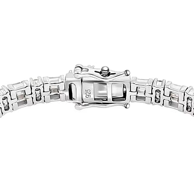 Luxuriant Lab Grown Diamond G SI 5.00 ctw Bracelet in Rhodium Over Sterling Silver (7.25 In)
