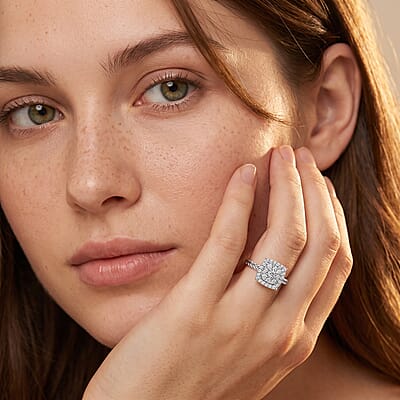 Luxuriant Lab Grown Diamond Ring in Sterling Silver 0.60 ctw (Size 10.0)