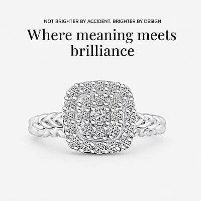 Luxuriant Lab Grown Diamond Ring in Sterling Silver 0.60 ctw (Size 10.0)