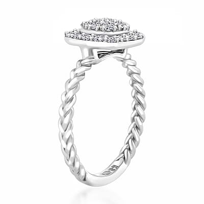 Luxuriant Lab Grown Diamond Ring in Sterling Silver 0.60 ctw (Size 10.0)